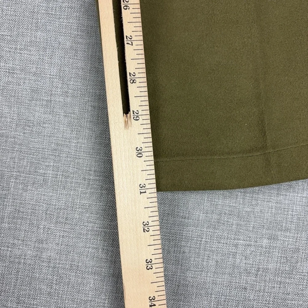 Samuel Windsor Pants Mens 38x31 Green Flannel Chino Cotton Straight Casual